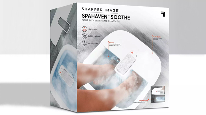 Sharper Image Spahaven Soothe Foot Bath with Heated Massage