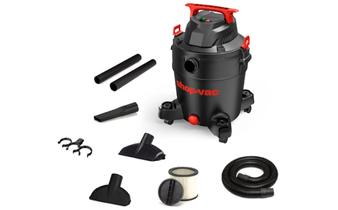 Shop Vac 12 Gallon 4 5 HP Corded Wet Dry Shop Vacuum with Accessories