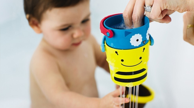 Skip Hop Baby Bath Toy Stack Pour Buckets