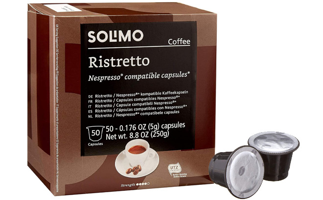 Solimo Ristretto 50 Count Nespresso Capsules