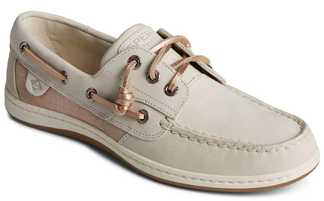 Sperry Womens Songfish Shimmer Boat Shoes