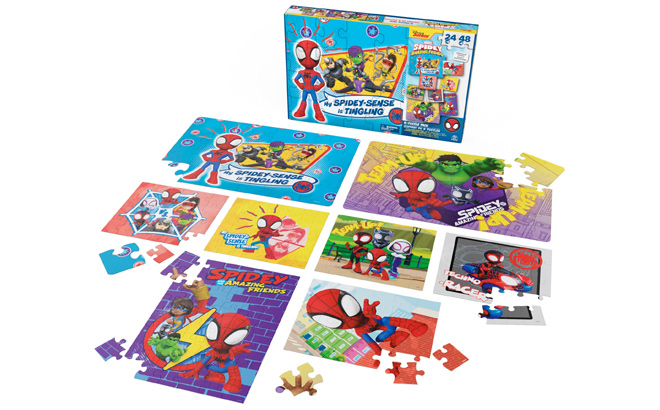 Spin Master Spidey 8 Pack Puzzles Walmart Exclusive for Kids Ages 4 and up
