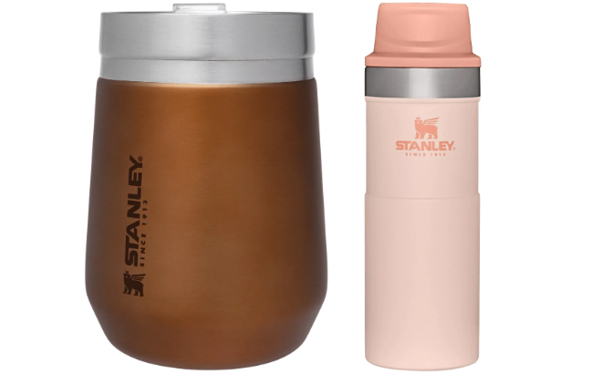 Stanley Go Everyday Insulated Wine Tumbler and Classic Trigger Action Travel Mug