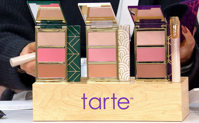 Tarte Amazonian Clay 3 in 1 Face Palette Trio with Brush