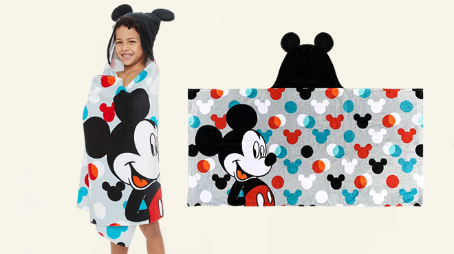 The Big One Disneys Mickey Mouse Kids Hooded Towel