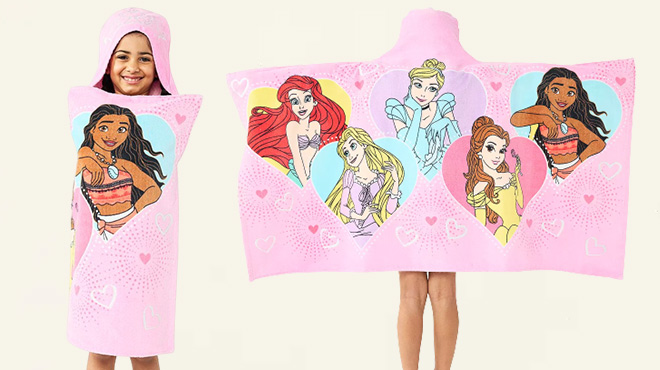 The Big One Disneys Princess Hooded Bath Wrap