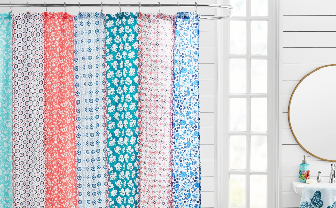 The Pioneer Woman Ditsy Patchwork Shower Curtain