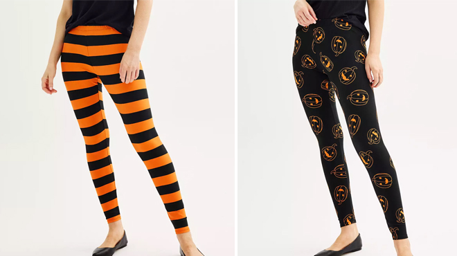 Two Colors of Celebrate Together Womens Halloween Leggings