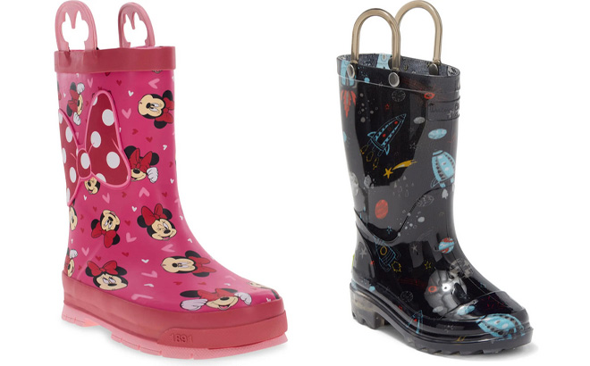 Two Pair of Western Chief Kids Rain Boots