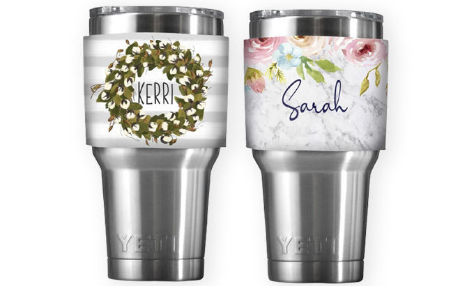 Two Personalized Yeti Sleeves