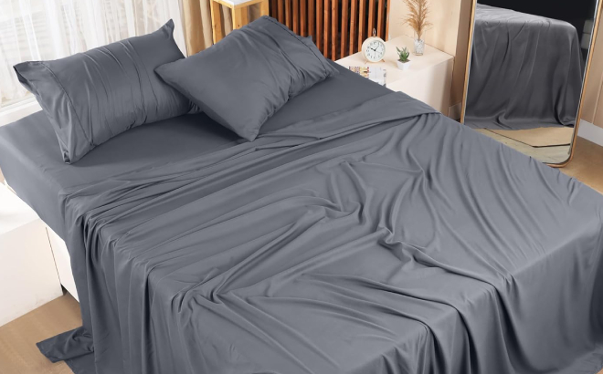 Utopia Bedding Bed Sheet Set in Grey Color