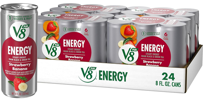 V8 ENERGY Strawberry Banana Energy Drink 24 Pack