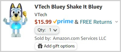 VTech Bluey Shake It Bluey