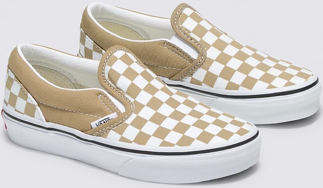 Vans Kids Classic Slip On Checkerboard Shoes