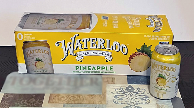 Waterloo Sparkling Water 12 Pack Pineapple Flavor