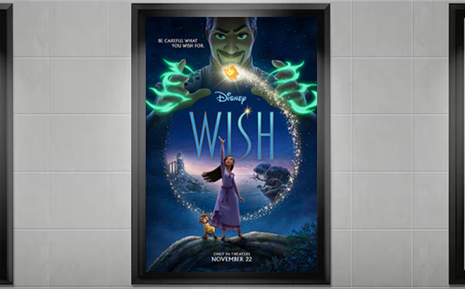 Wish Movie Poster on a Wall