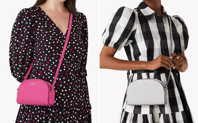 Women are Wearing Kate Spade Perry Leather Dome Crossbody