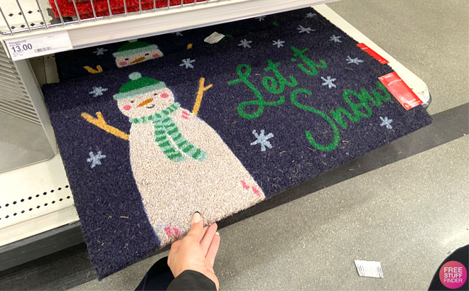 Wondershop Let It Snow Coir Christmas Doormat