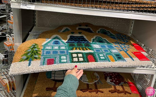 Wondershop Winter Village Coir Doormat