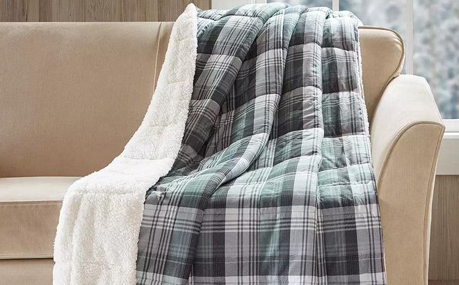 Woolrich Tasha Oversized Softspun Down Alternative Throw Blanket