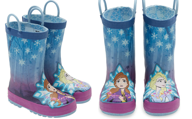 X Disney Frozen 2 Fearless Sisters Waterproof Rain Boots