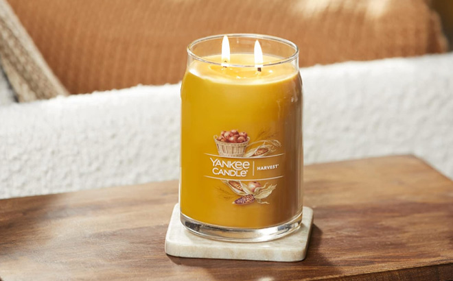 Yankee 2 Wick Candle Harvest Scented