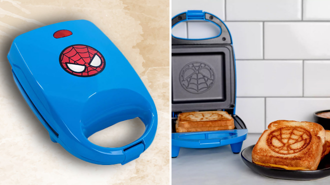 an Image of Uncanny Brands Marvel Spider Man Sandwich Maker