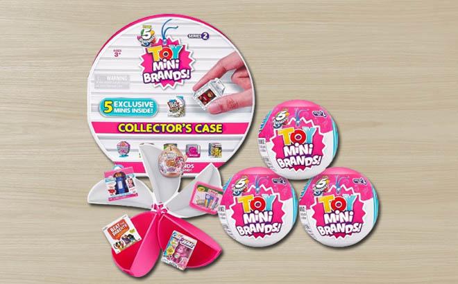 5 Surprise Toy Mini Brands Series 2 Collectors Case 3 Pack Capsules