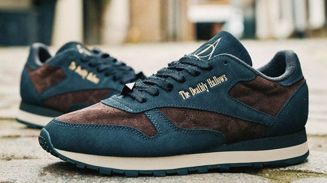 A Pair of Reebok x Harry Potter Deathly Hallows Shoes