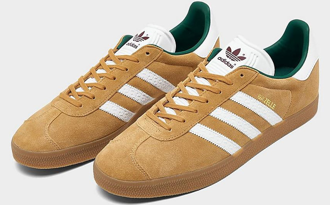 Adidas Gazelle Casual Shoes in Mesa and Collegiate Burgundy Color
