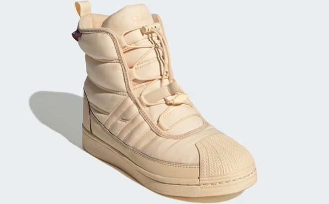 Adidas Kids Superstar Boot in Sand Strata Color