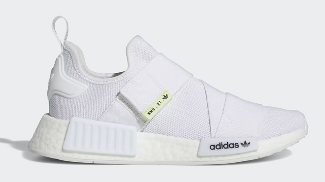 Adidas NMD R1 Womens White Shoes Side View