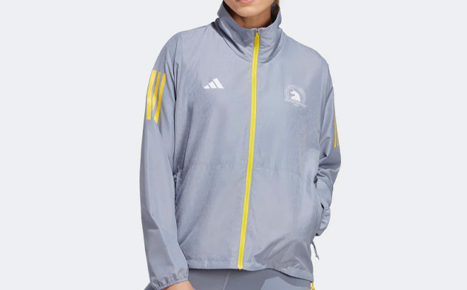 Adidas Womens Boston Marathon 2023 Celebration Running Jacket