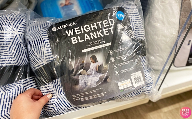 Altavida 12 pound Weighted Blanket Throw