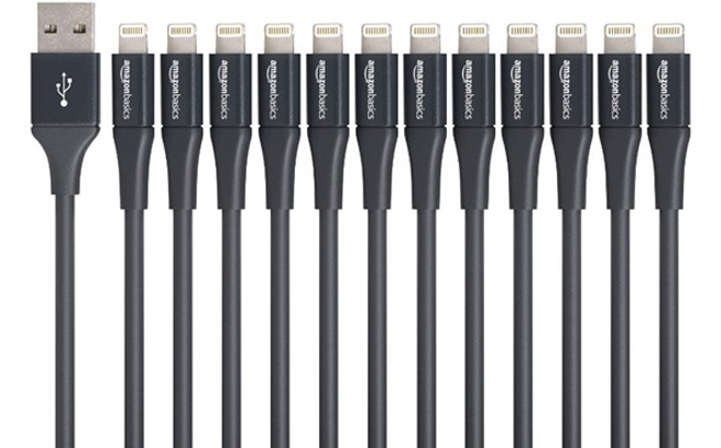 Amazon Basics 4 Inch Lightning to USB A iPhone Charging Cable 12 Pack