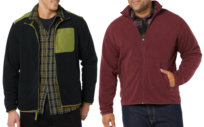 Amazon Essentials Mens Full Zip Fleece Jackets