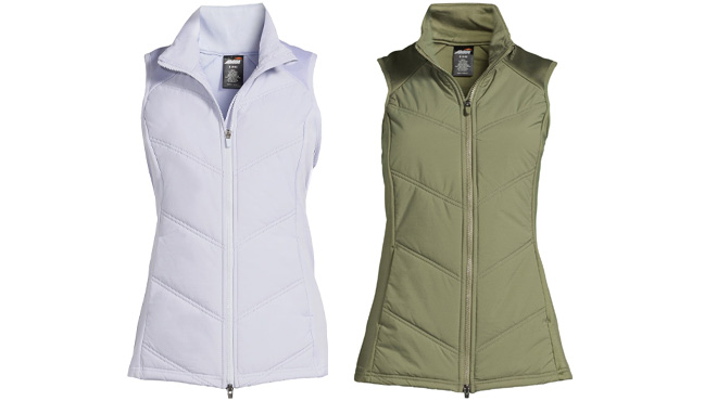 Avia Womens Quilted Vest with Pockets