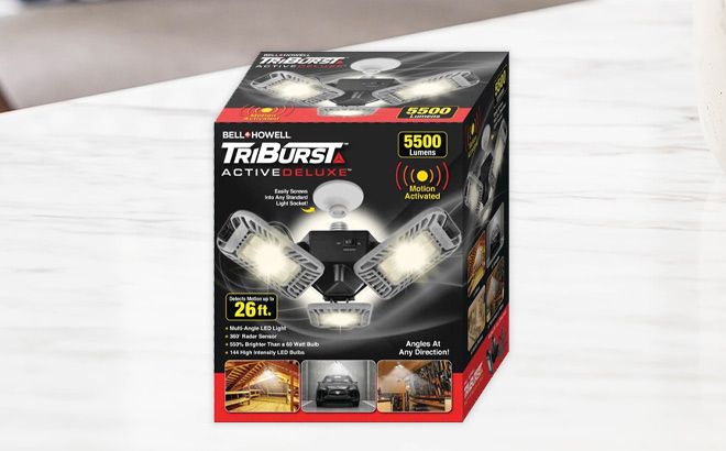 Triburst garage store light