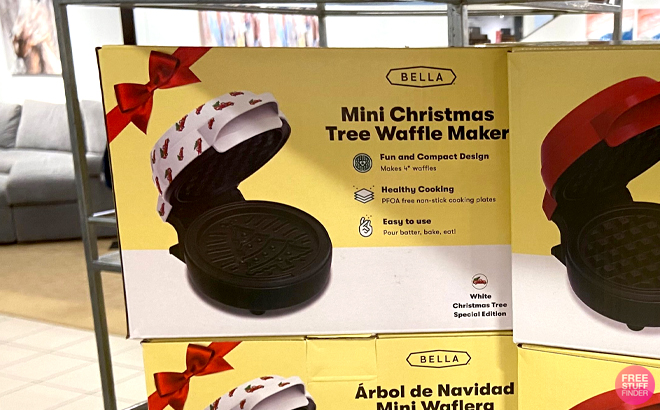https://www.freestufffinder.com/wp-content/uploads/2023/12/Bella-Mini-ChristmasTree-Waffle-Maker-on-a-Shelf.jpg