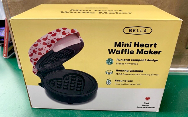 Mini Heart Waffle Maker – Bella Housewares