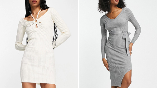 Bershka Knit Mini Dress