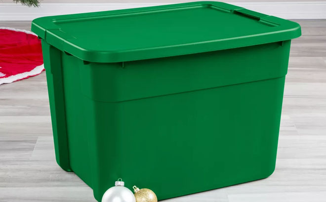 Brightroom 20 Gallon Latching Storage Tote Color Green