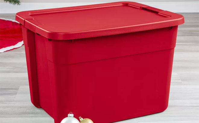 Brightroom 20 Gallon Latching Storage Tote Color Red