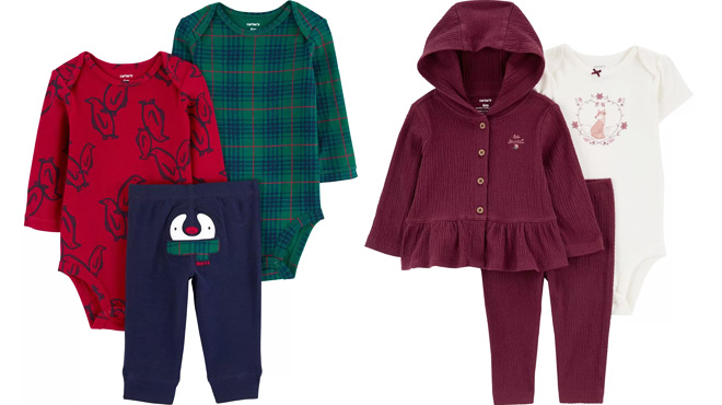 Carters Baby Holiday Little Character Set