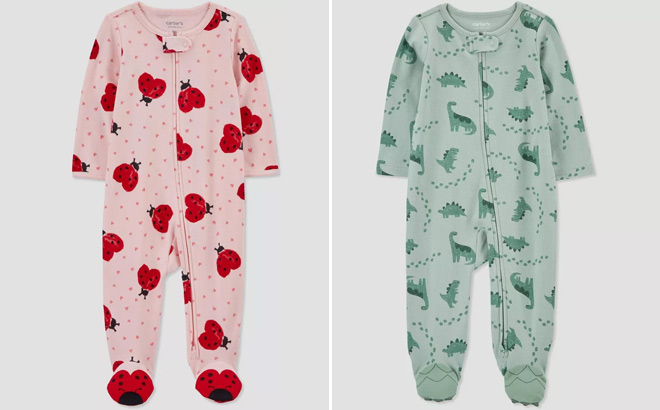 Carters Footed Pajama for Baby Girls and Baby Boys