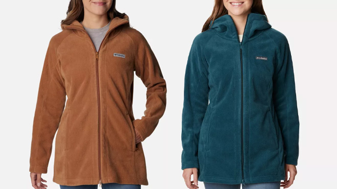 Columbia Womens Benton Springs II Long Fleece Hoodie