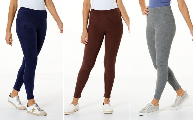 Comfort Code Microfleece Knit Legging in Three Colors