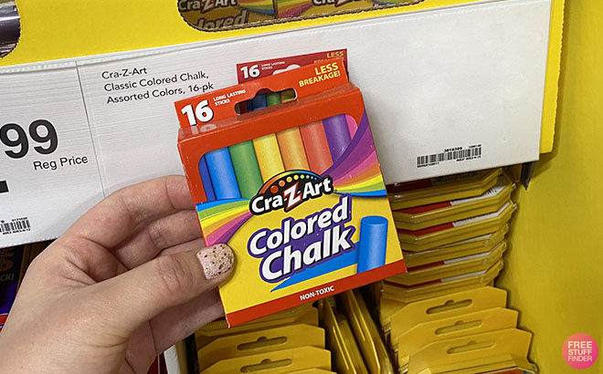 16-Count Colored Chalk Set $1 Shipped at