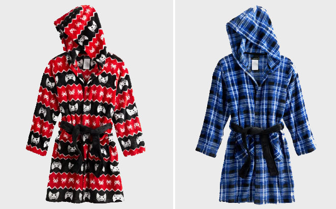 Cuddl Duds Boys Hooded Robes