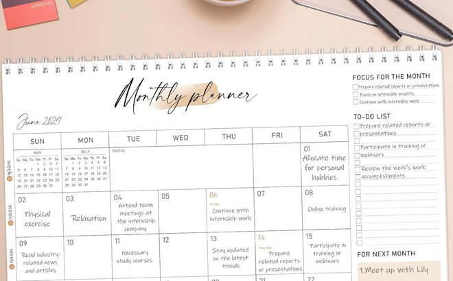 Desk Planner at Amazon